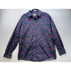 Ariat Mens Paisley Long Sleeve Button-Up Shirt Multicolor Size L Vintage Casual